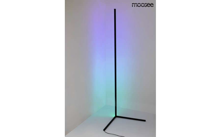MOOSEE lampa podłogowa CORNER RGB czarna