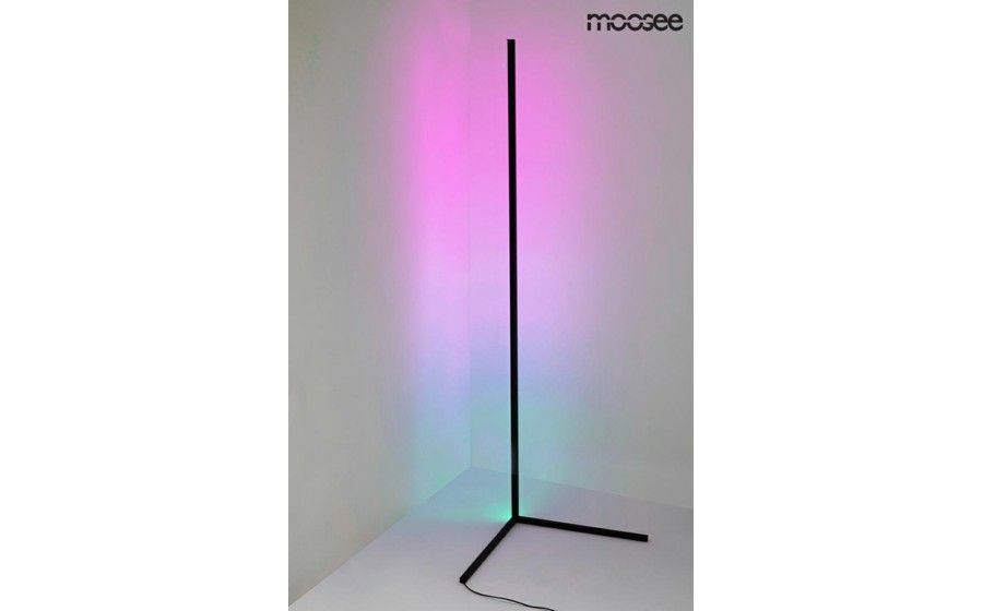 MOOSEE lampa podłogowa CORNER RGB czarna