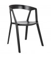 Krzesło do salonu i ogrodu VIBIA czarne mocne