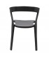 Krzesło VIBIA Czarne Polipropylen, Nowoczesne, Sztaplowane, Indoor/Outdoor