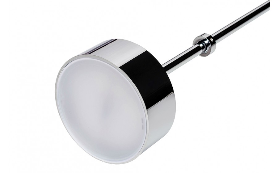 Lampa wisząca CAPRI DISC 3 chrom - 180 LED, aluminium, szkło