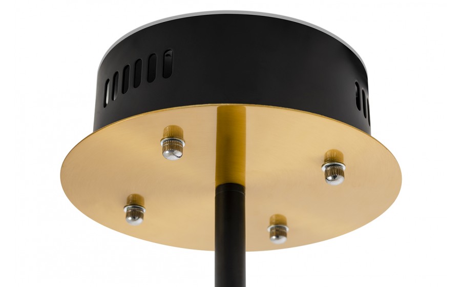 Lampa wisząca GALAXIA czarno-złota - LED, metal
