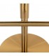 RICHMOND krzesło barowe ZABI regulowane - welur, złota podstawa