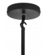 Lampa wisząca CANDELABR 6 czarna - aluminium, szkło