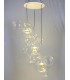 Lampa wisząca CAPRI DISC 3 złota - 180 LED, aluminium, szkło