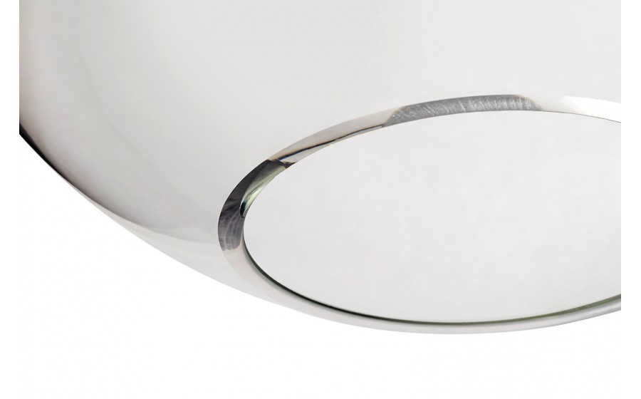 Lampa wisząca CAPRI LINE 3 czarna - 180 LED, aluminium, szkło