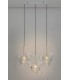 Lampa wisząca CAPRI LINE 3 złota - 180 LED, aluminium, szkło