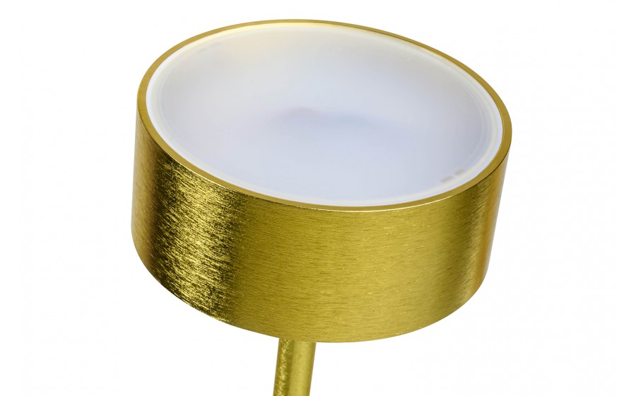 Lampa wisząca CAPRI LINE 7 złota - 420 LED, aluminium, szkło