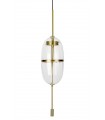 Lampa wisząca CHAPLIN 200 mosiądz - LED, szkło