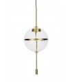 Lampa wisząca CHAPLIN 300 mosiądz - LED, szkło