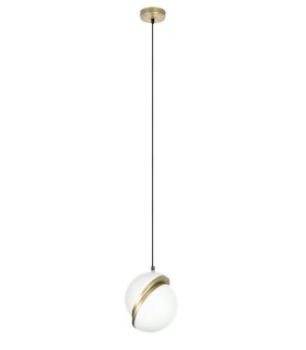 Lampa wisząca GLOBE 20 złota - LED, akryl, metal