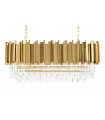 Lampa wisząca IMPERIAL LONG GOLD 90 - stal, kryształ