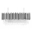 Lampa wisząca IMPERIAL LONG SILVER 90 - stal, kryształ