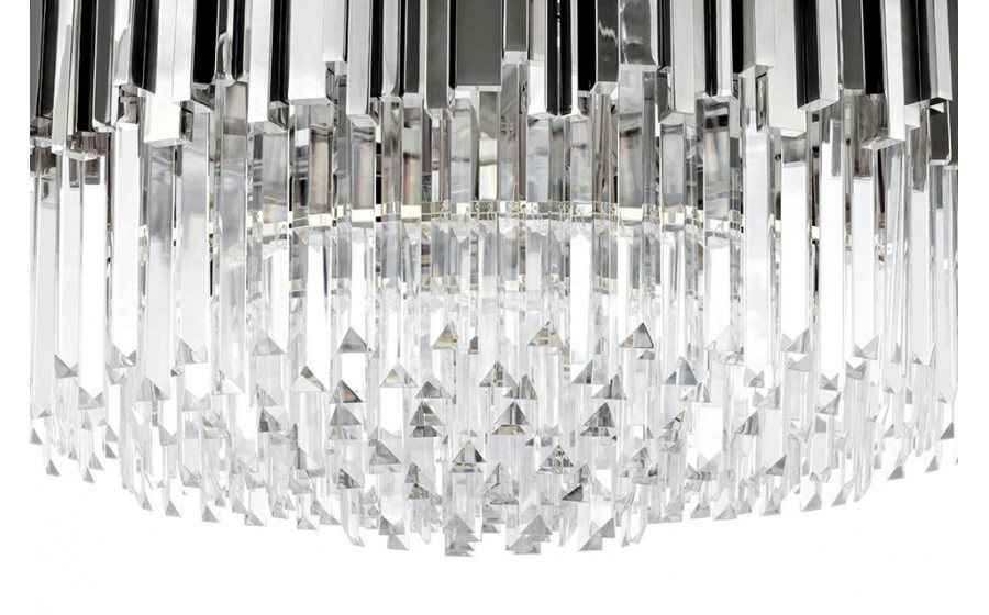 Lampa wisząca IMPERIAL SILVER 80 - stal, kryształ