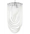 Lampa wisząca MURANO L chrom - szkło, metal