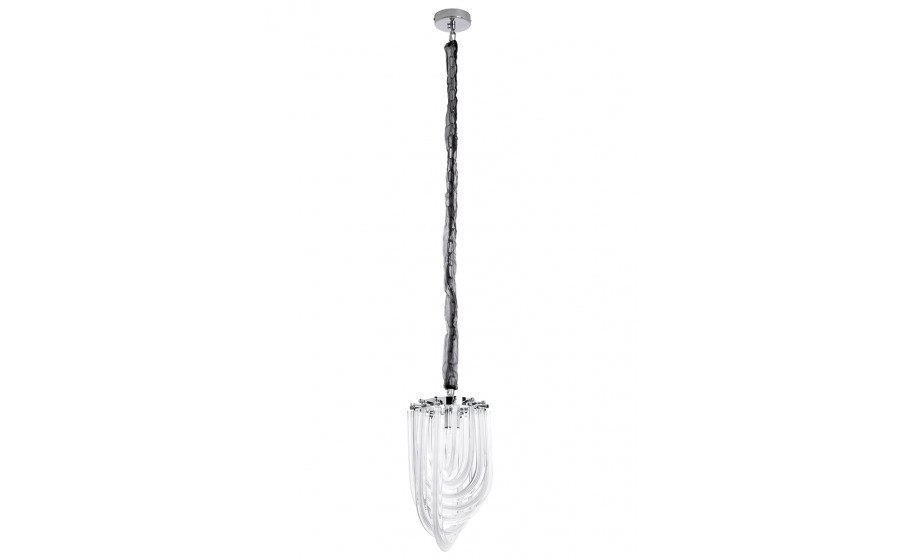 Lampa wisząca MURANO S chrom - szkło, metal