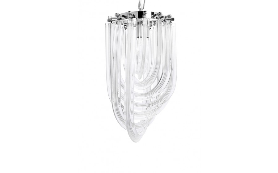 Lampa wisząca MURANO S chrom - szkło, metal