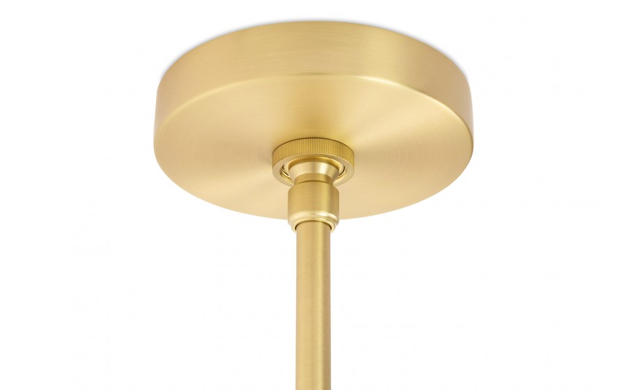 Lampa wisząca PLANETARIO 15 GOLD złota - klosze szronione