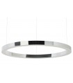 Lampa wisząca RING 100 srebrna - LED, stal polerowana