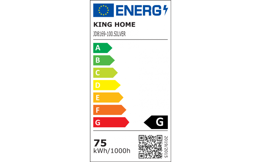 Lampa wisząca RING 100 srebrna - LED, stal polerowana