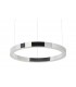 Lampa wisząca RING 60 srebrna - LED, stal polerowana