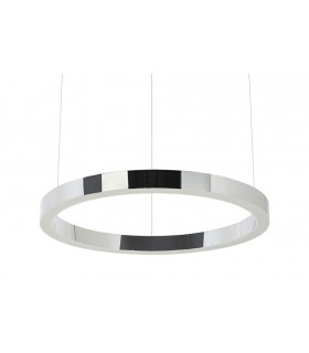 Lampa wisząca RING 60 srebrna - LED, stal polerowana