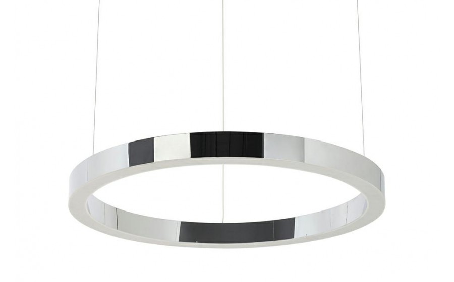 Lampa wisząca RING 60 srebrna - LED, stal polerowana