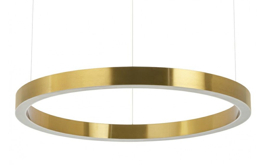 Lampa wisząca RING 80 złota - LED, stal