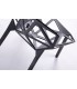Krzesło SPLIT PREMIUM czarne - aluminium, nogi czarne