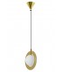 Lampa wisząca AURORA złota - szkło, metal