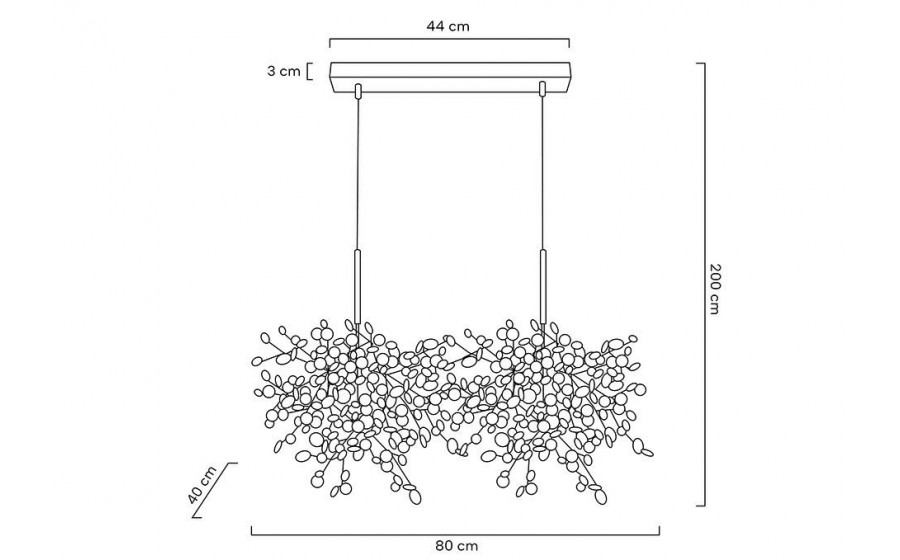 Lampa wisząca MONETE chromowana - metal