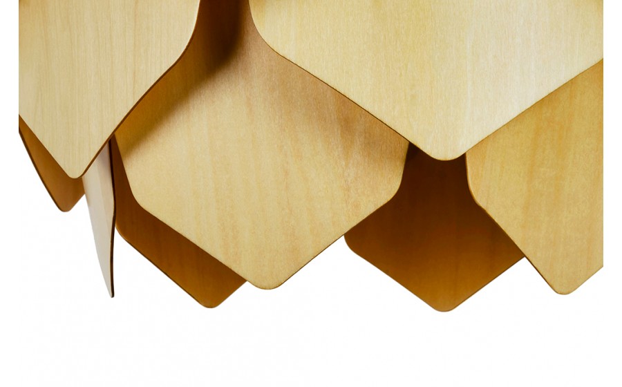 Lampa wisząca SZYSZKA CONO 43 - naturalna sklejka