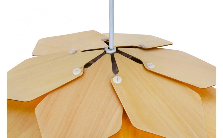 Lampa wisząca SZYSZKA CONO 43 - naturalna sklejka