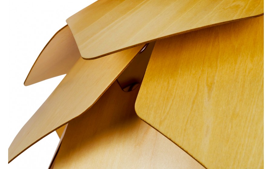 Lampa wisząca SZYSZKA CONO 43 - naturalna sklejka