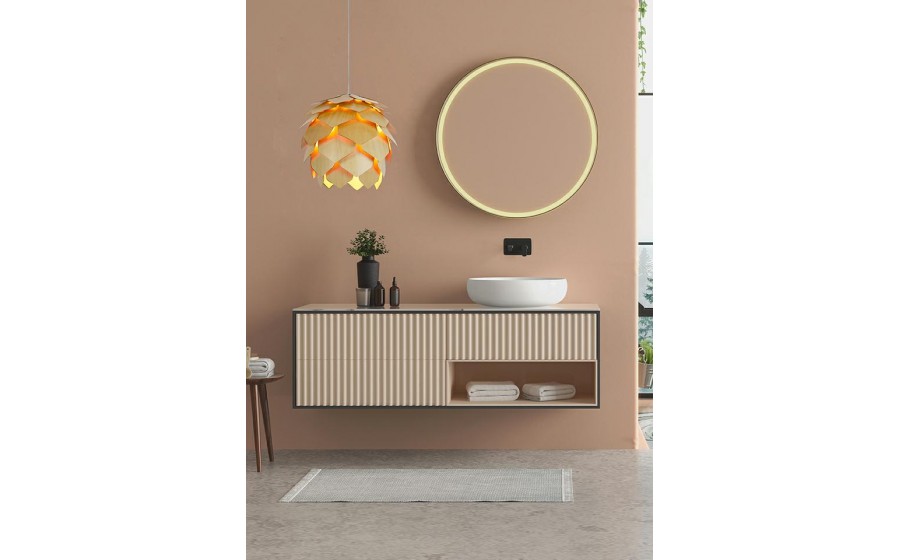 Lampa wisząca SZYSZKA CONO 43 - naturalna sklejka