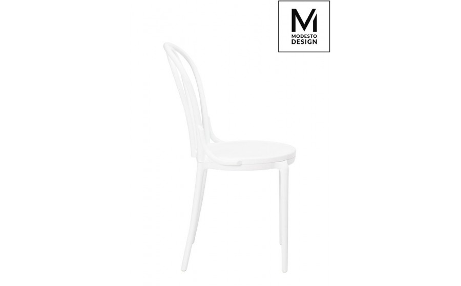 MODESTO krzesło TONI białe - polipropylen