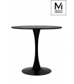 MODESTO stół TULIP FI 80 czarny - MDF, podstawa metalowa