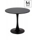 MODESTO stół TULIP FI 80 czarny - MDF, podstawa metalowa