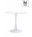 MODESTO stół TULIP FI 90 biały - MDF, podstawa metalowa