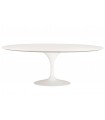 Stół TULIP ELLIPSE biały - blat owalny MDF, metal