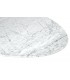 Stół TULIP ELLIPSE MARBLE CARRARA biały - blat owalny marmurowy, metal