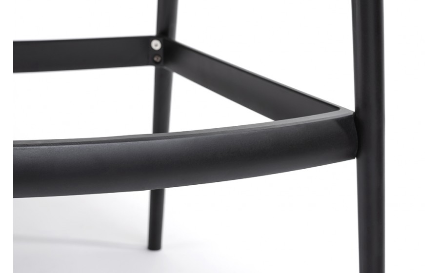Krzesło barowe HILO PREMIUM 75 cm czarne