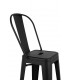 Krzesło barowe TOWER BIG BACK 76  (Paris) czarne