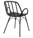 Krzesło CASTERIA czarne - polipropylen
