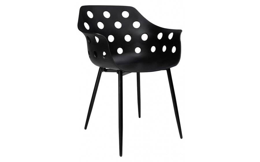Krzesło JASON czarne - polipropylen, metal