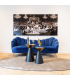RICHMOND sofa COSETTE BLUE - welur, podstawa złota