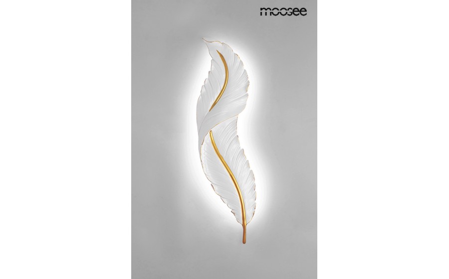 MOOSEE lampa ścienna IKAR 60  biała / złota