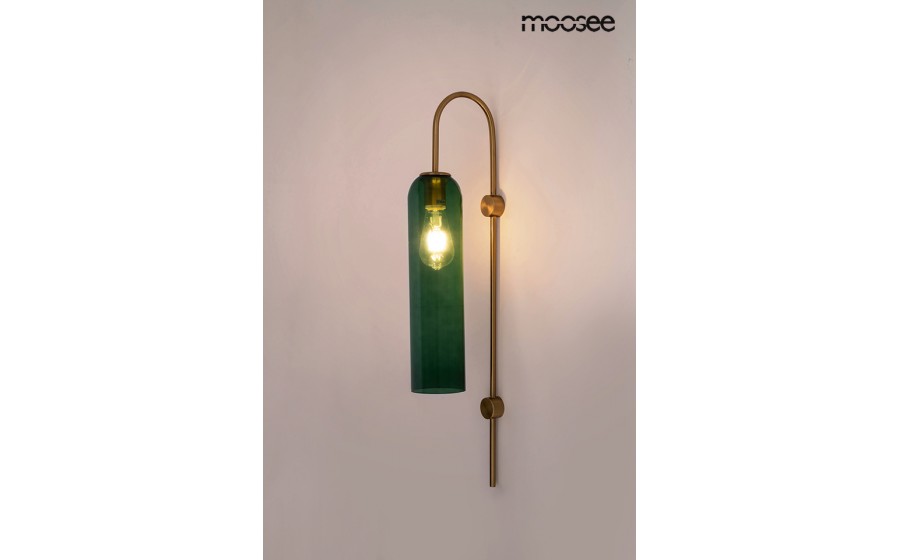 MOOSEE lampa ścienna SLACK złota / zielona