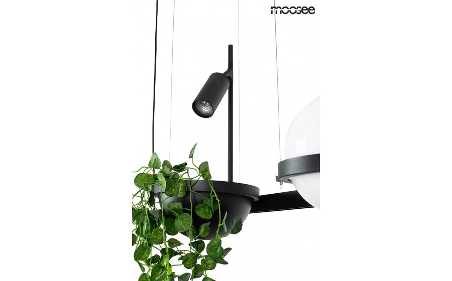 MOOSEE lampa wisząca PLANT czarna
