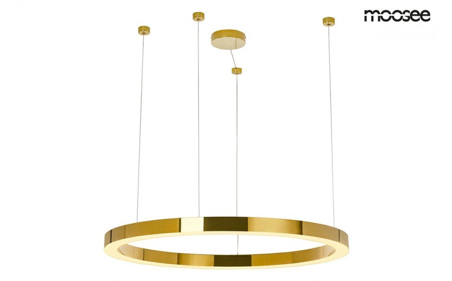MOOSEE lampa wisząca RING LUXURY 110 złota - LED, chromowane złoto